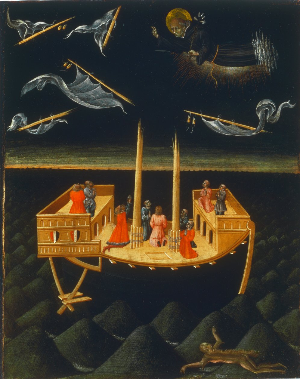 Tolentino Aziz Nikolaos Bir Gemi Enkazını Kurtarmak by Giovanni di Paolo