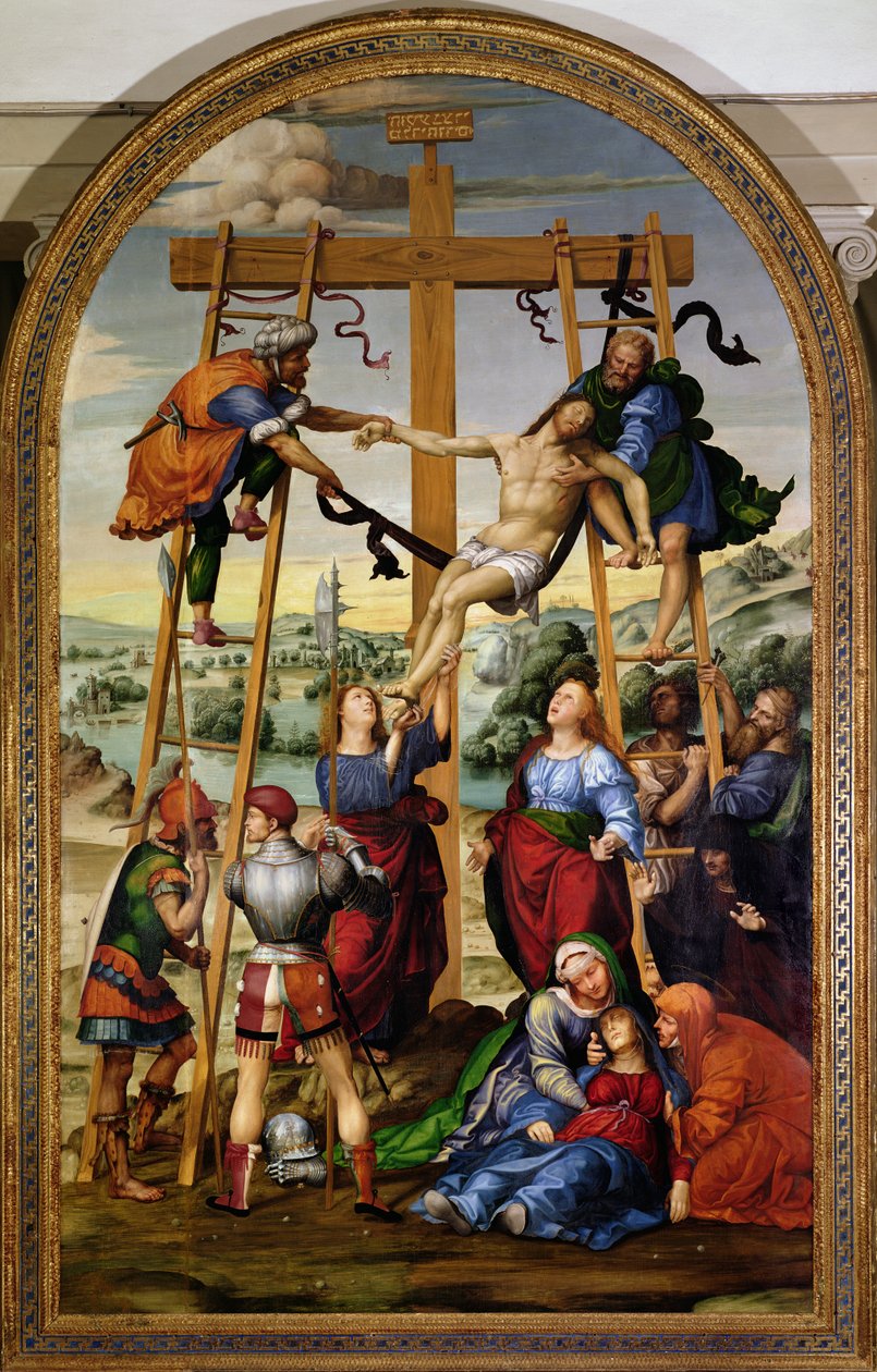 Haçtan İniş, c.1505-10 (altarpiece) by Giovanni Antonio Bazzi Sodoma