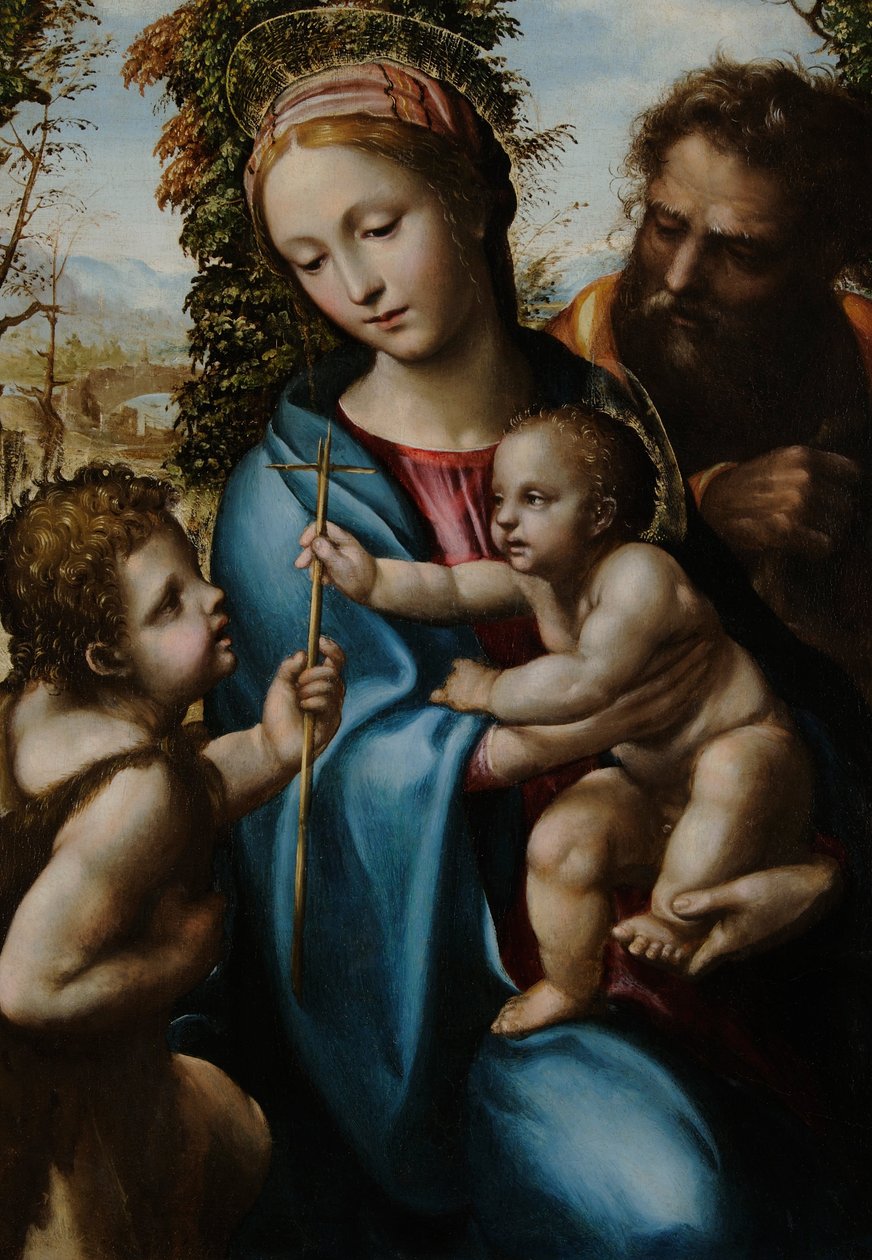 Genç Saint John ile Kutsal Aile by Giovanni Antonio Bazzi Sodoma