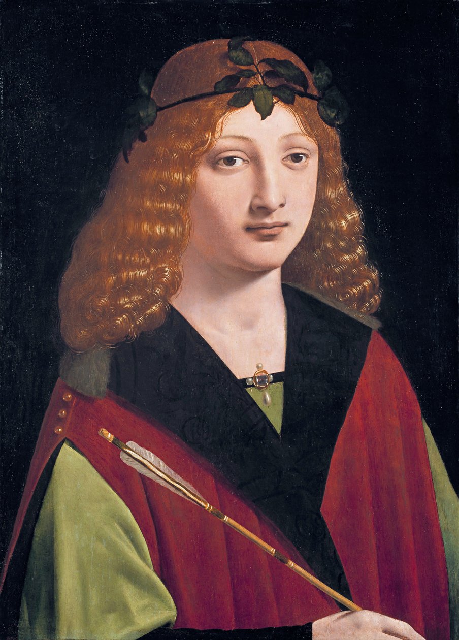 Ok Tutan Bir Gençliğin Portresi by Giovanni Antonio Boltraffio
