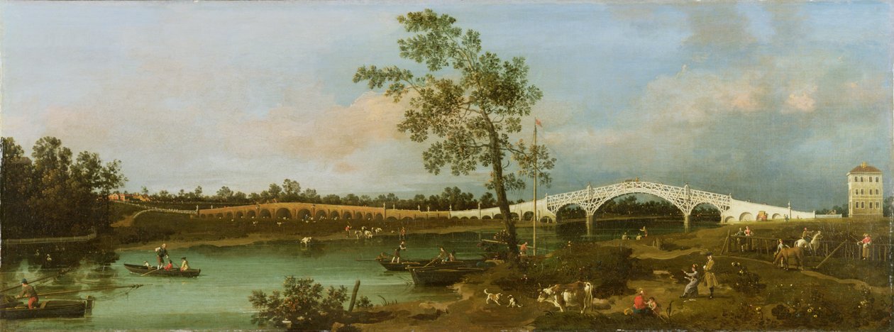 Eski Walton Köprüsü, 1755 by Giovanni Antonio Canal