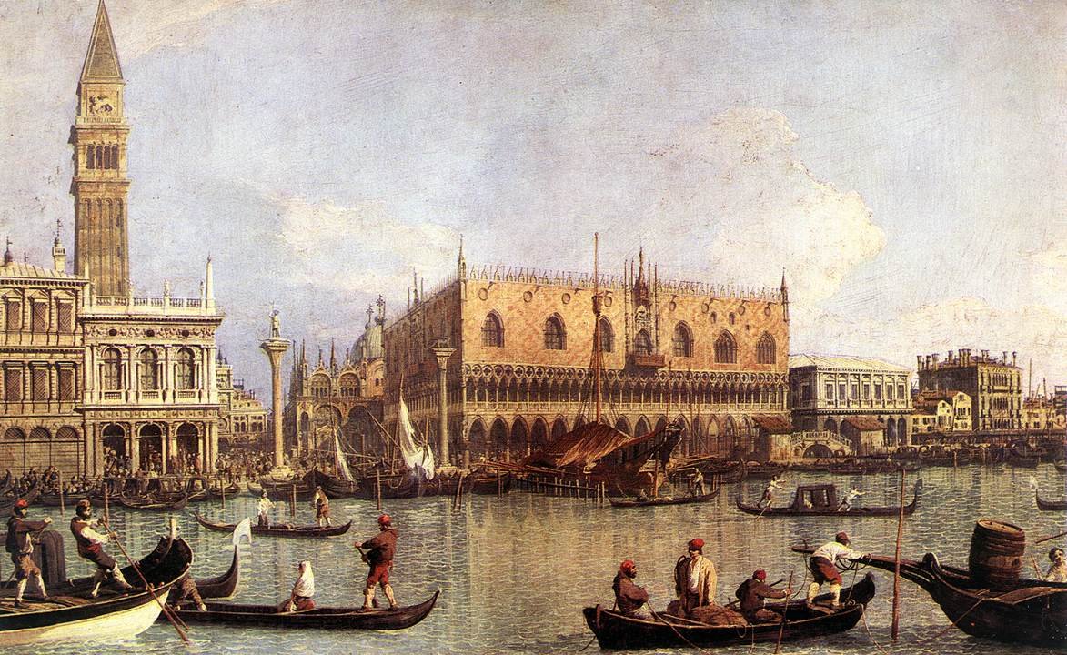 Palazzo Ducale ve Piazza di San Marco by Giovanni Antonio Canal