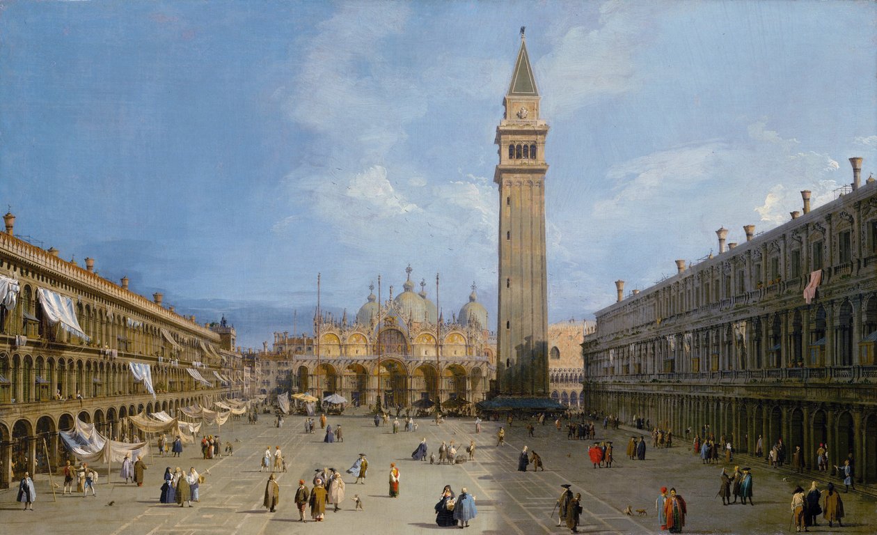 San Marco Meydanı by Giovanni Antonio Canal