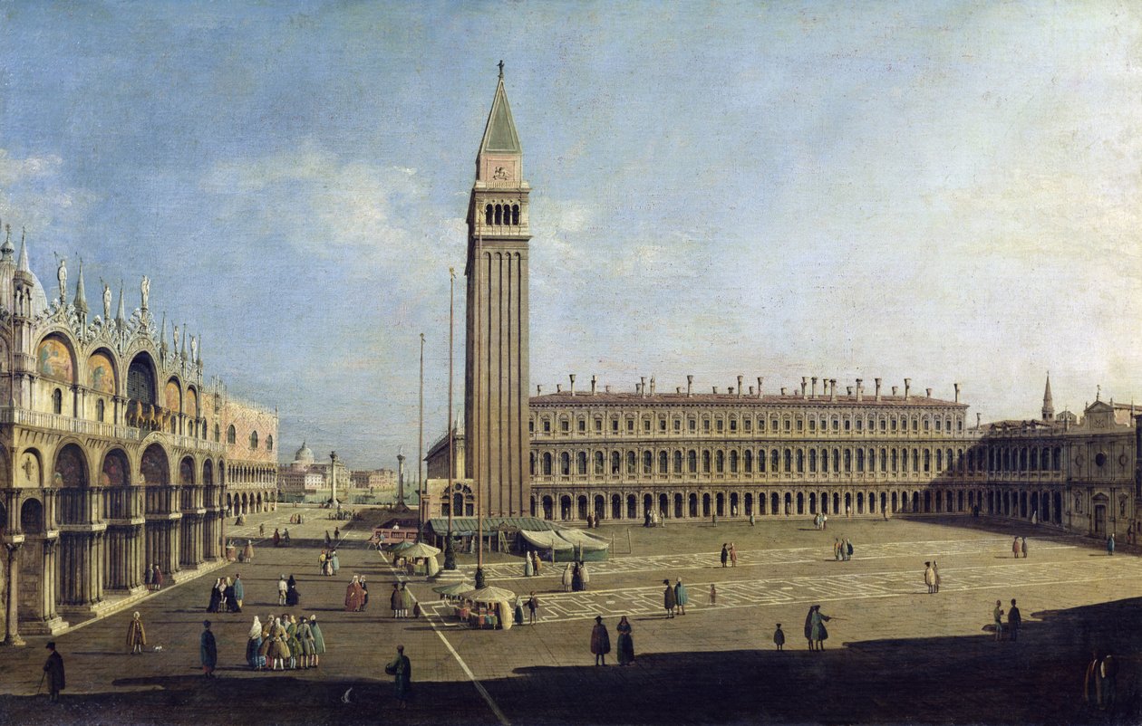 Piazza San Marco, Venedik by Giovanni Antonio Canal