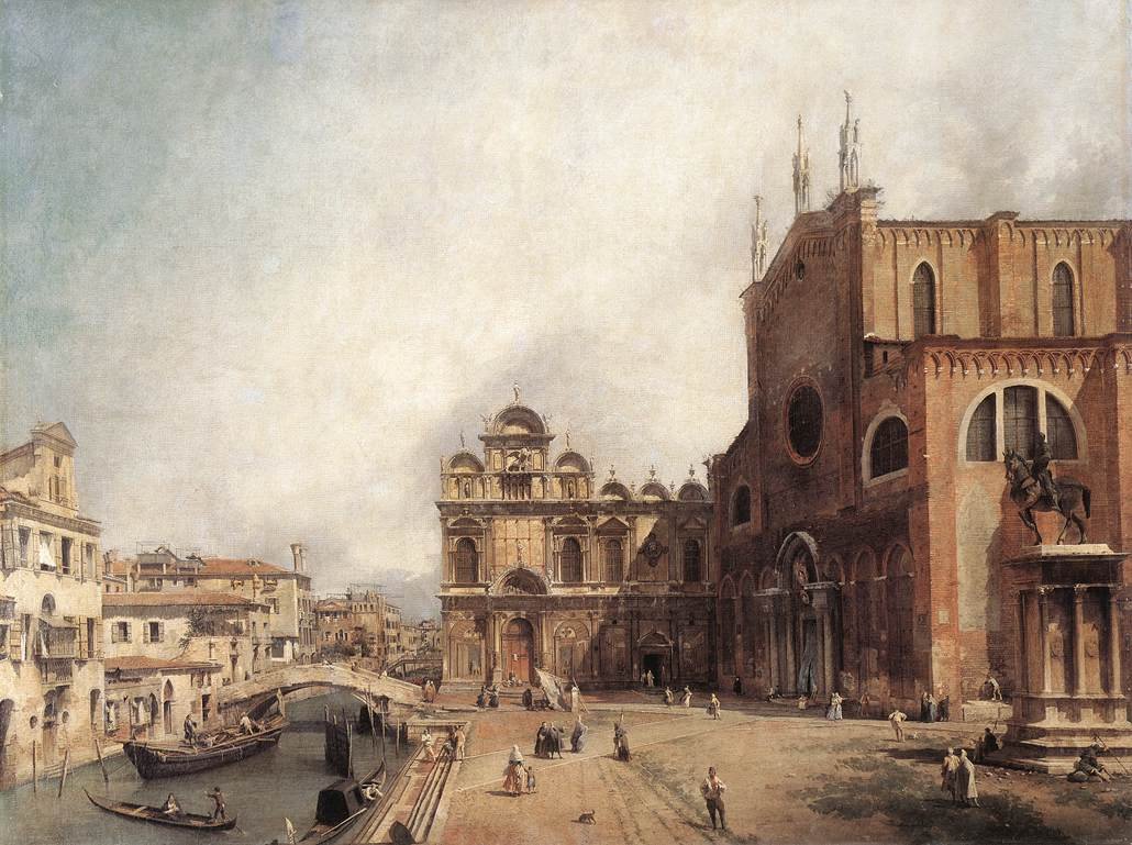 Santi Giovanni e Paolo ve Scuola di San Marco by Giovanni Antonio Canal