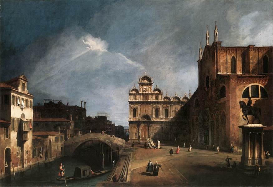 Santi Giovanni e Paolo ve Scuola di San Marco by Giovanni Antonio Canal