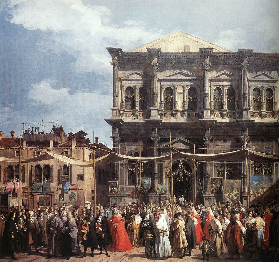 St Roch Bayramı Günü by Giovanni Antonio Canal