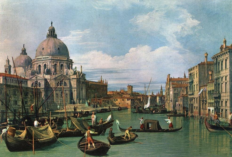 Büyük Kanal ve Selam Kilisesi by Giovanni Antonio Canal