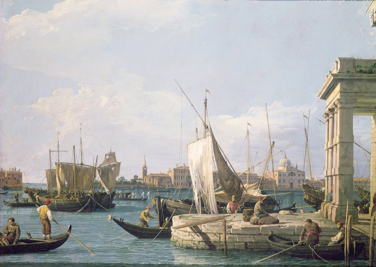 Punta della Dogana, 1730 by Giovanni Antonio Canal