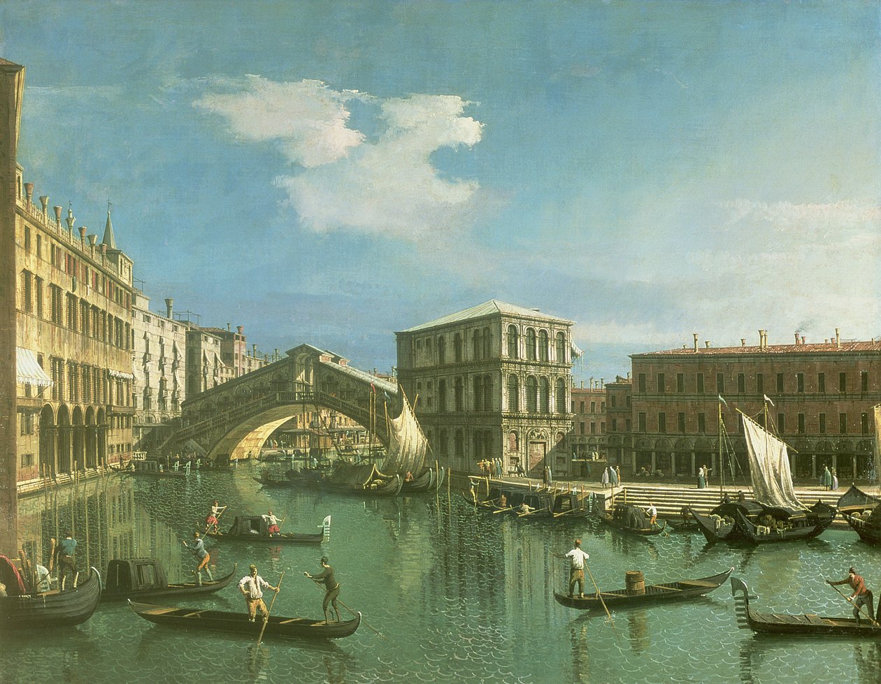 Rialto Köprüsü, Venedik by Giovanni Antonio Canal