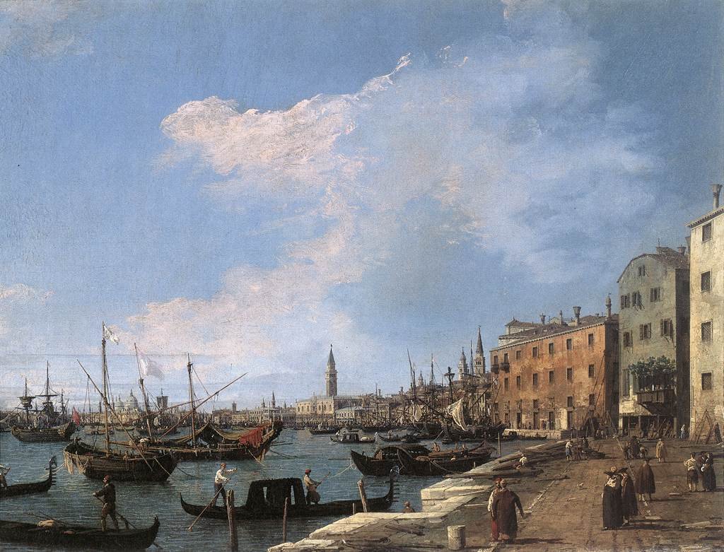 Riva degli Schiavoni by Giovanni Antonio Canal
