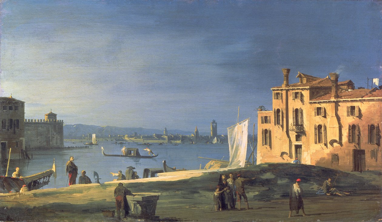 Venedik manzarası by Giovanni Antonio Canal