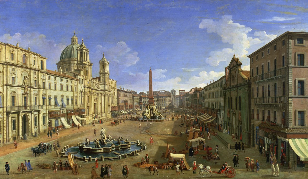 Reba Piazza Navona, Roma by Giovanni Antonio Canal