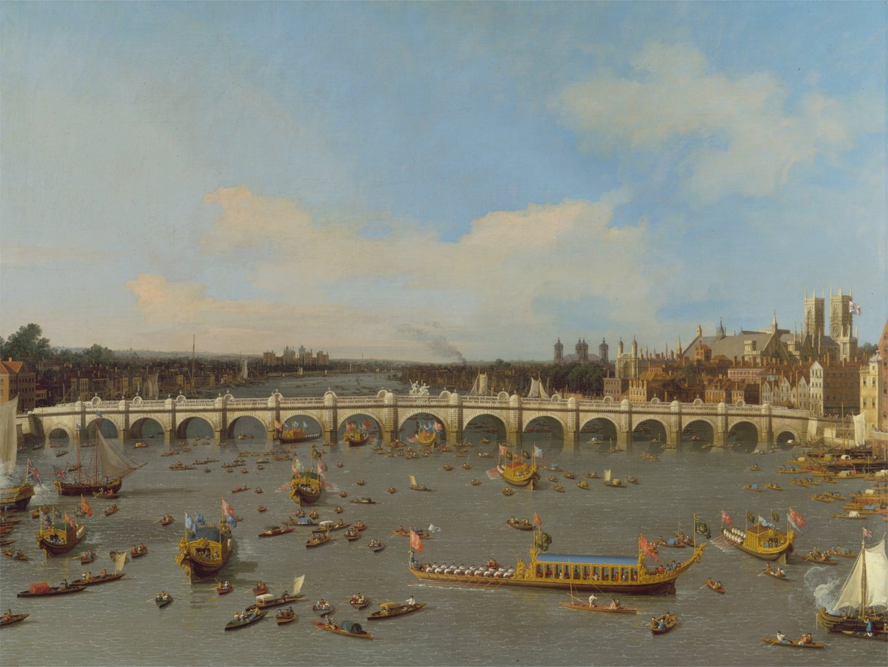 Lord Mayors Alayı ile Westminster Köprüsü, Thames