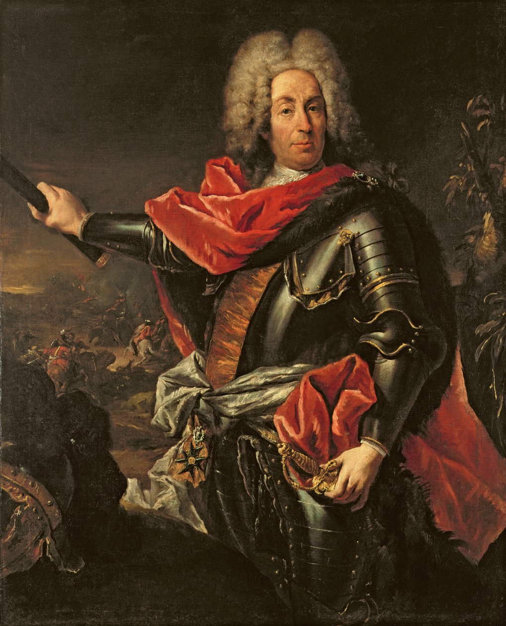 Genel Kont Johann Matthias von der Schulenburg by Giovanni Antonio Guardi