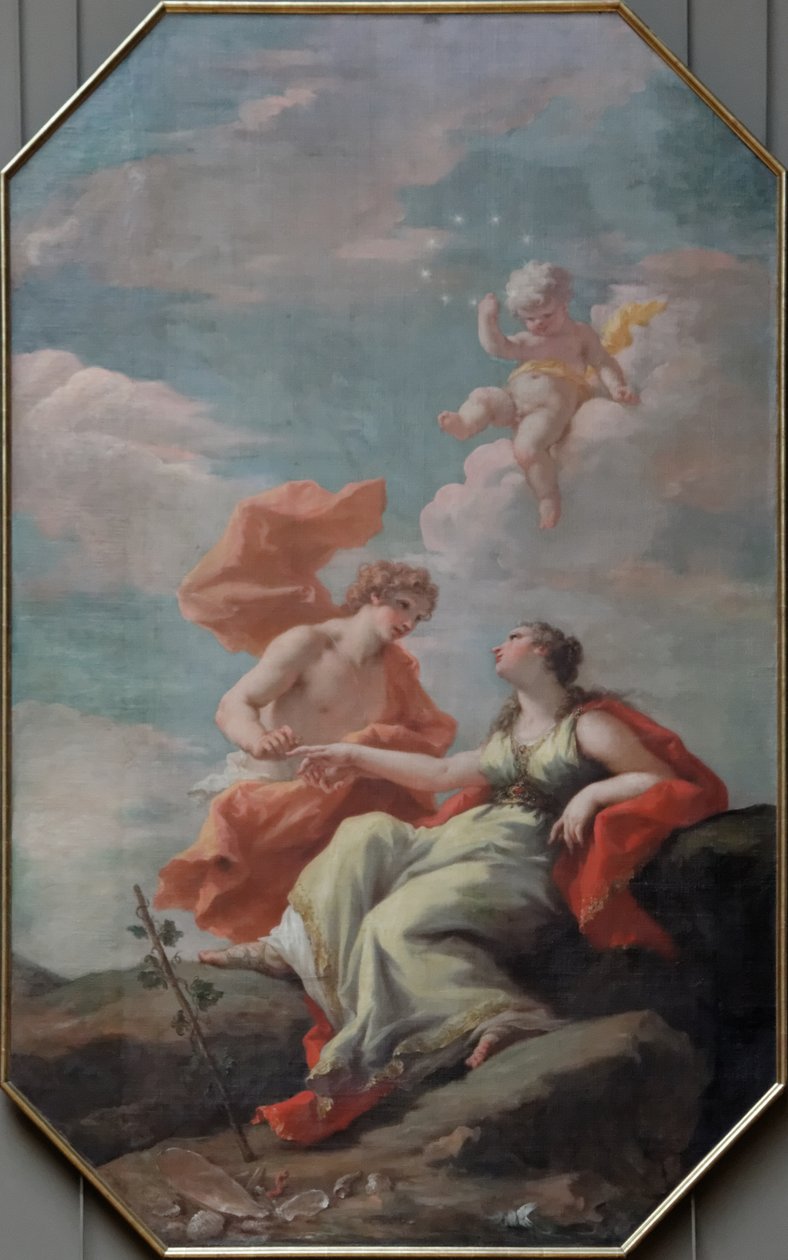 Bacchus ve Ariadne by Giovanni Antonio Pellegrini