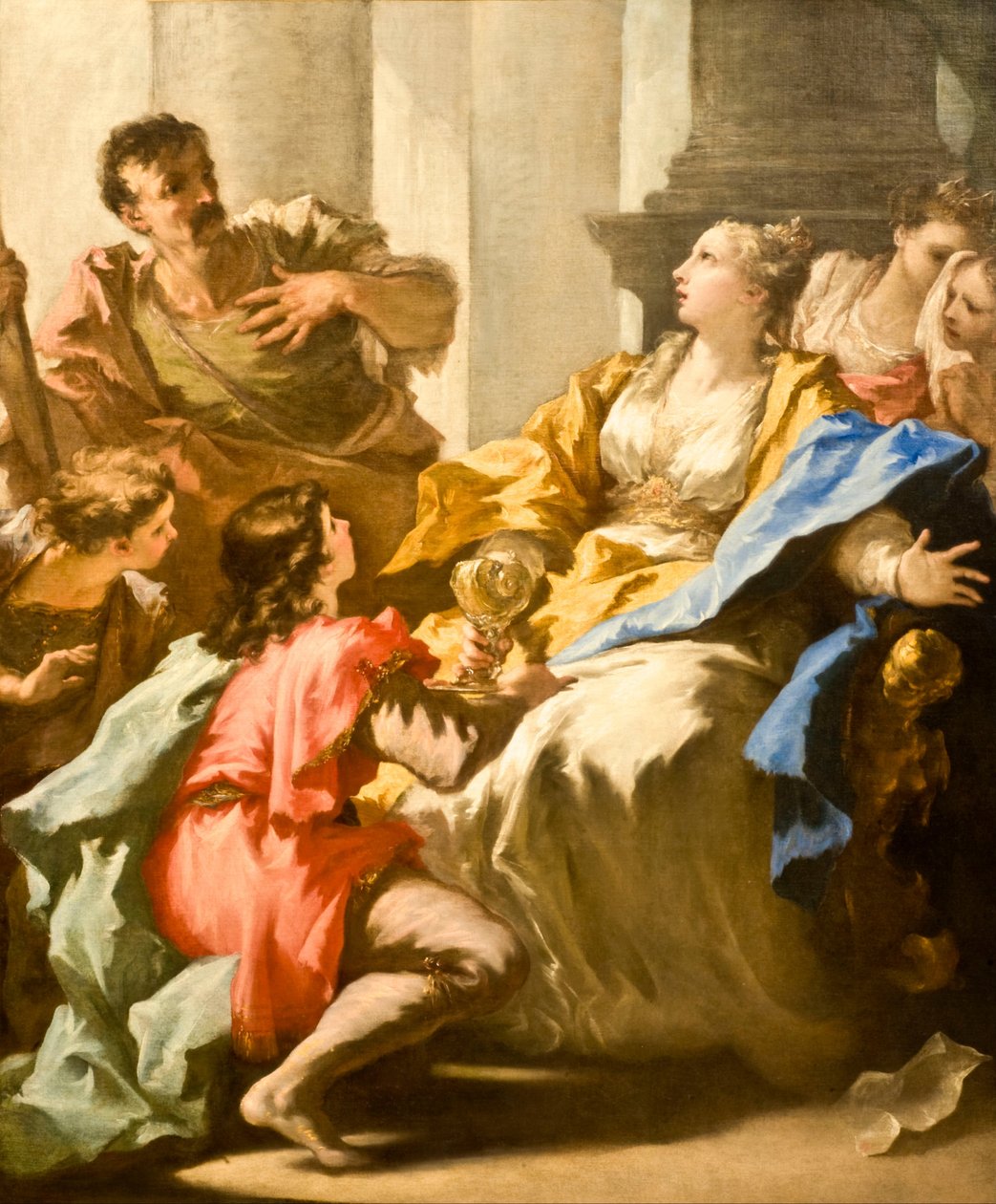 Sophonisba Zehir Kupasını Alırken by Giovanni Antonio Pellegrini