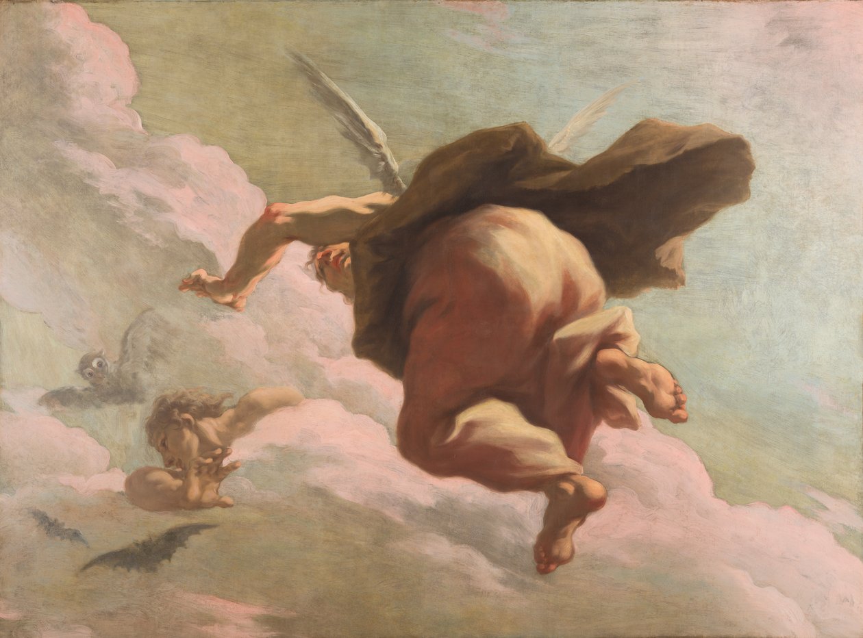 azalan gece by Giovanni Antonio Pellegrini
