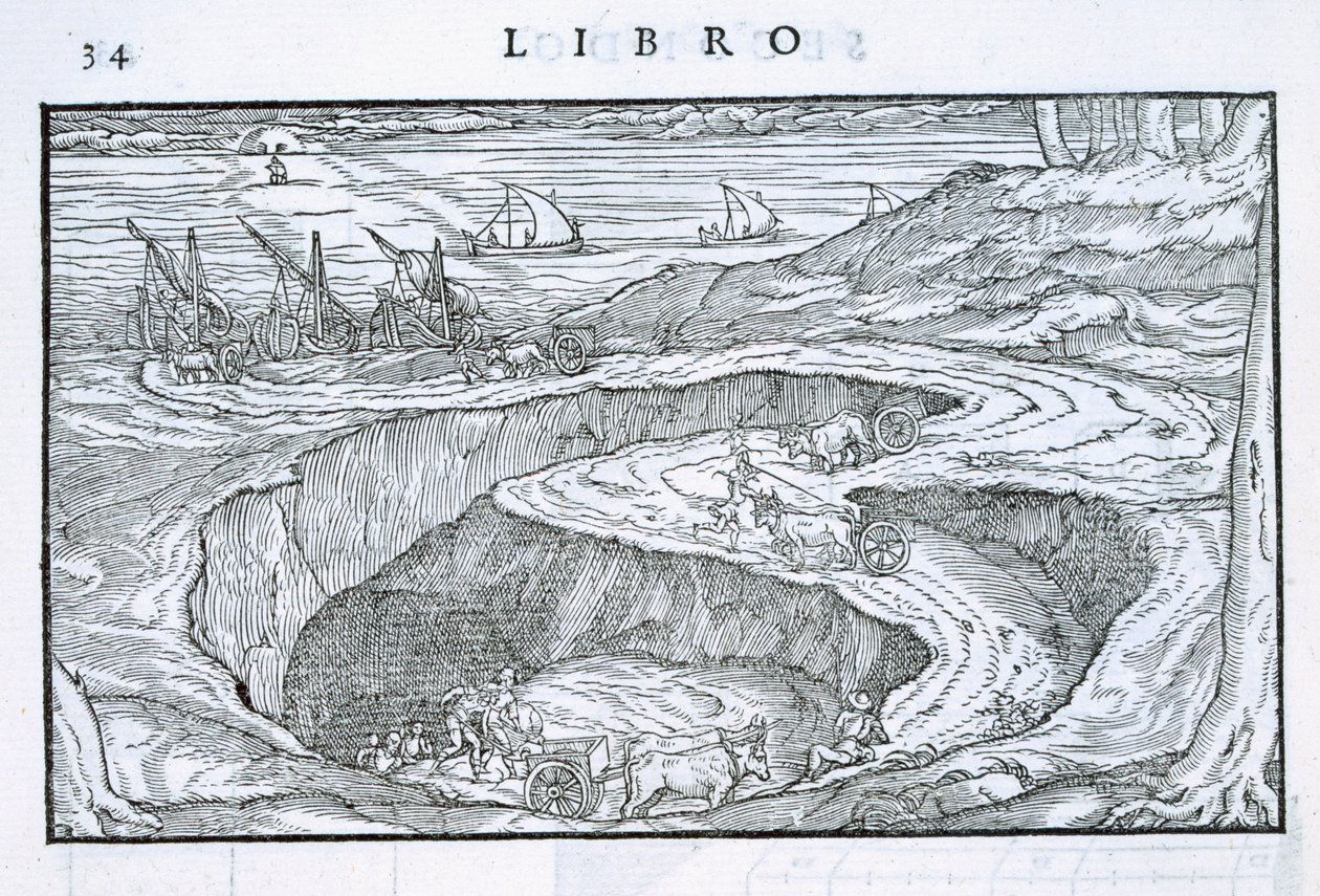 Yapı malzemesinin ocaktan gemilere taşınması, 1590