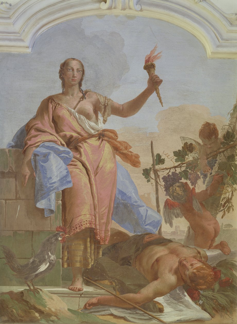 Tembellik Üzerinden Sanayi Zaferi by Giovanni Battista Tiepolo