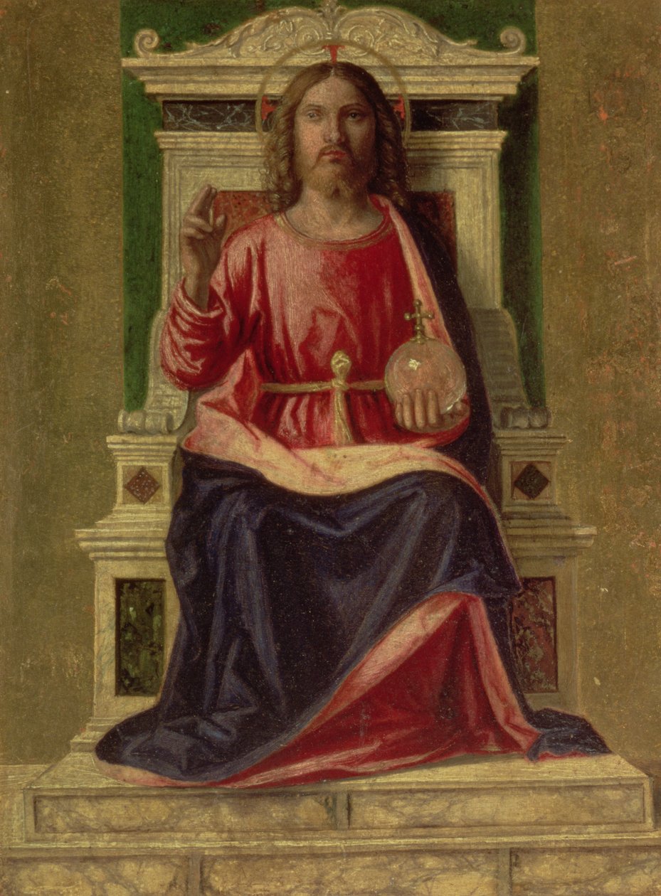 Enthroned İsa, c.1505 by Giovanni Battista Cima da Conegliano