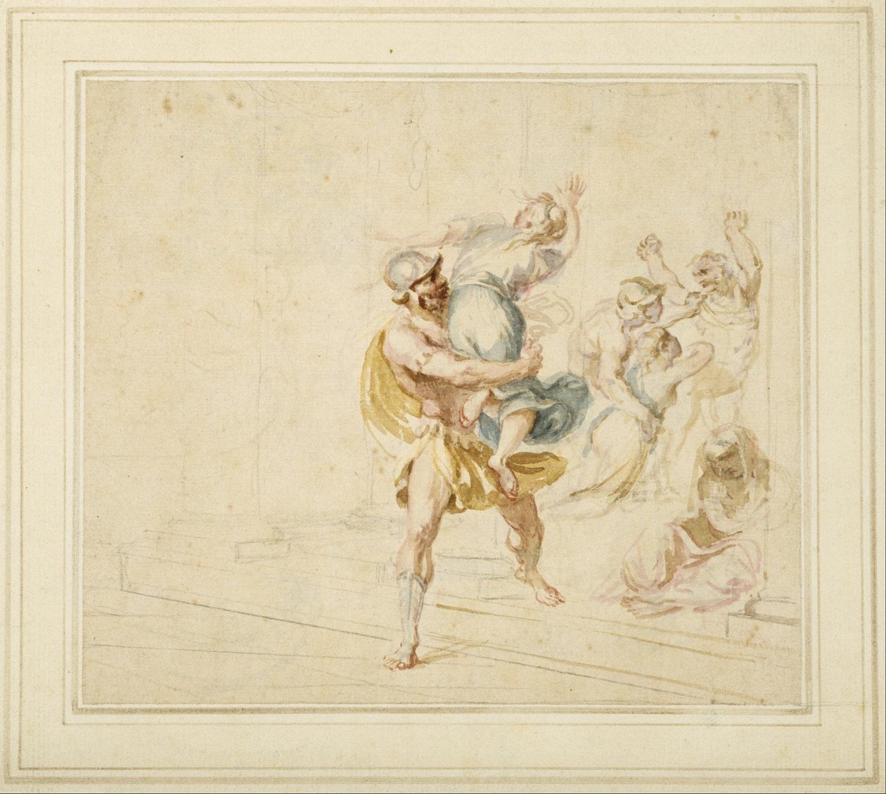 Sabine Kadınlarına Tecavüz by Giovanni Battista Cipriani