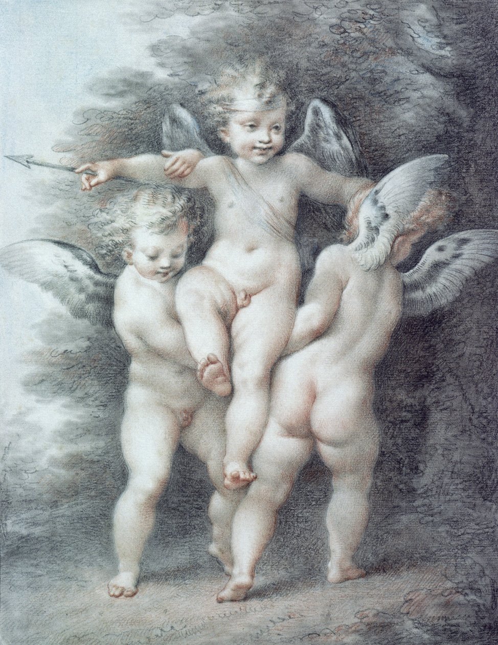 üç aşk tanrısı by Giovanni Battista Cipriani