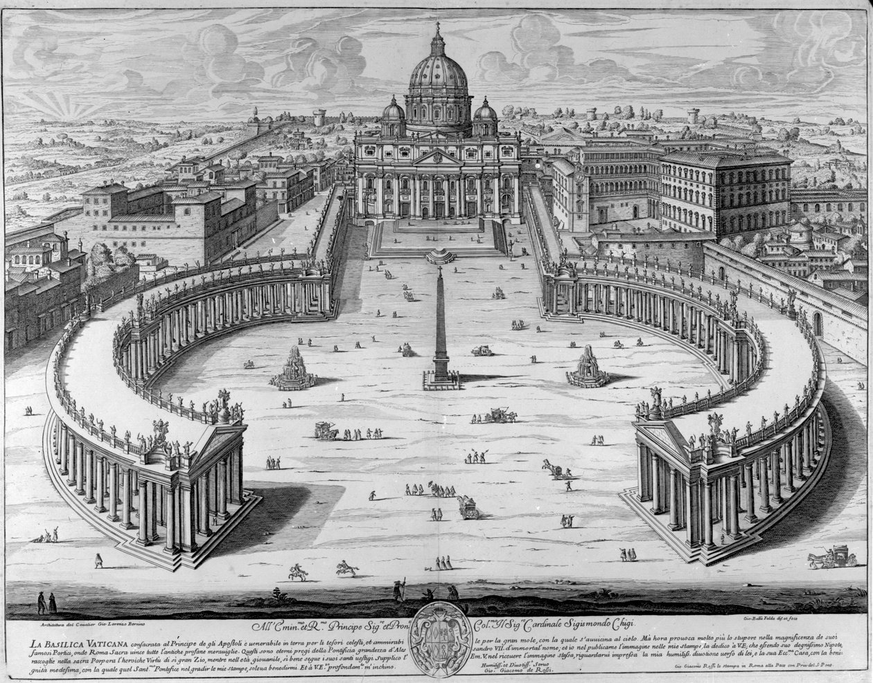 Vatikan, Roma by Giovanni Battista Falda