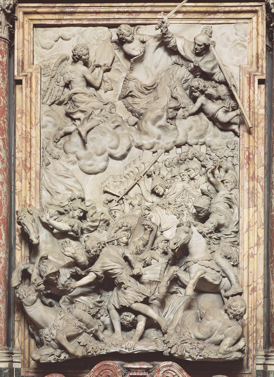 Anghiari Savaşı, 1685-87 (mermer) by Giovanni Battista Foggini
