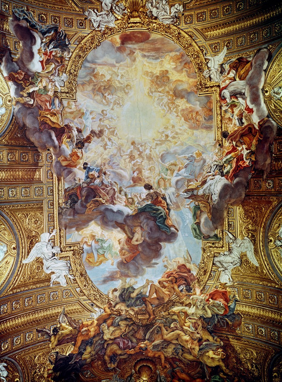İsa adına zafer by Giovanni Battista Gaulli