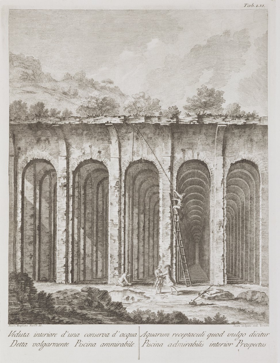 Giovanni Volpato (1735-1803) tarafından oyulmuş Paulo Antonio Paoli tarafından Pozzuoli, Cuma ve Baja