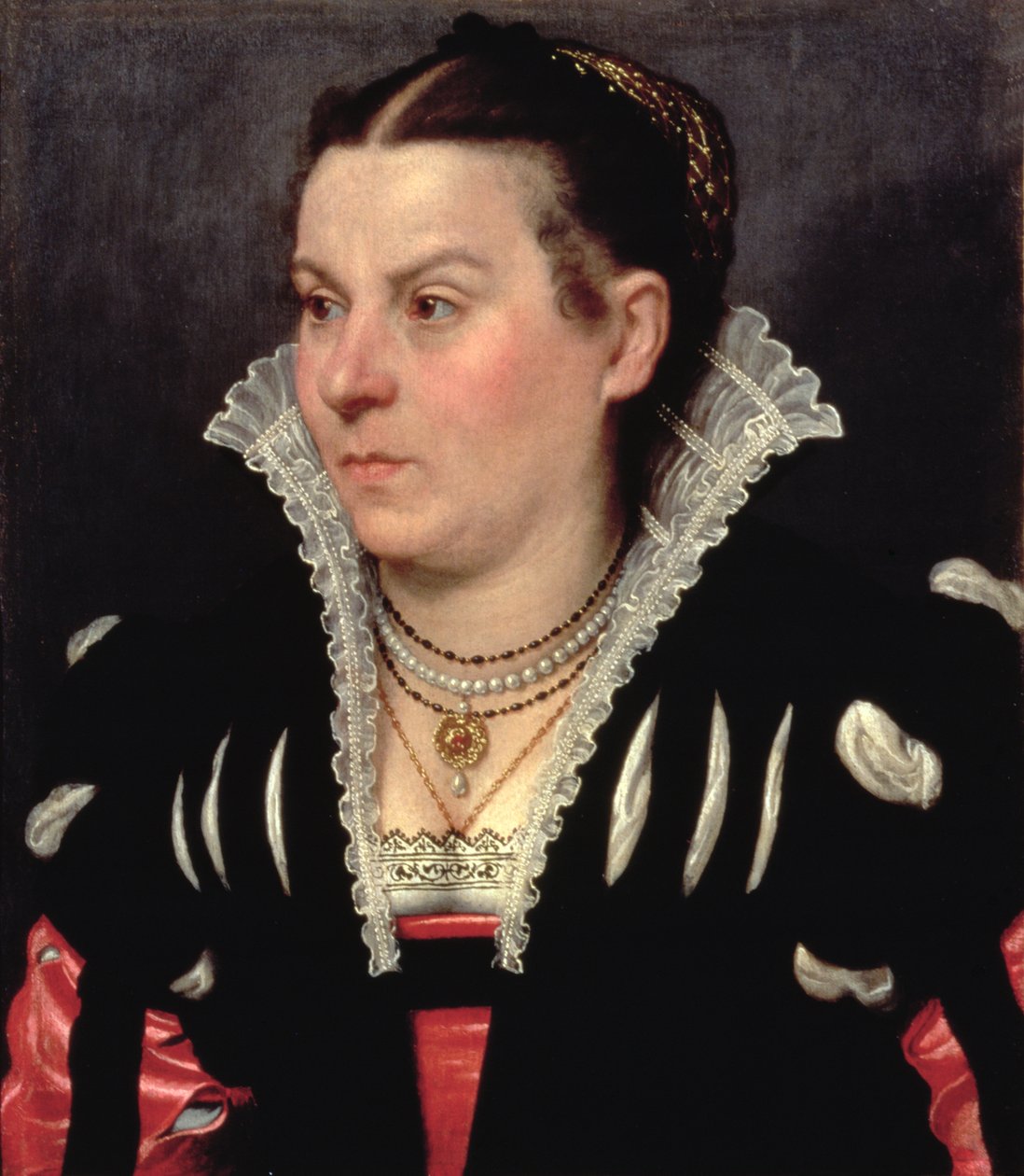 Bir Bayan Portresi by Giovanni Battista Moroni