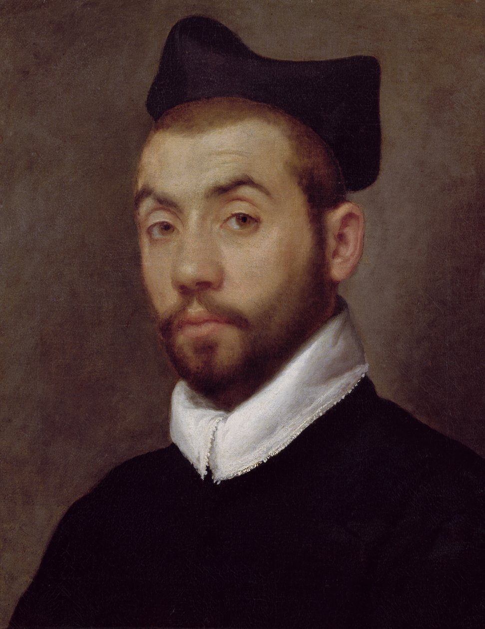 Clement Marot olduğu tahmin edilen Bir Adamın Portresi (c.1495-1544) by Giovanni Battista Moroni