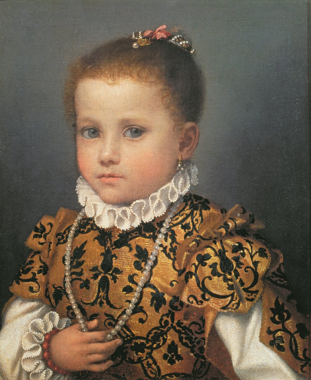 Genç Bir Kızın Portresi by Giovanni Battista Moroni