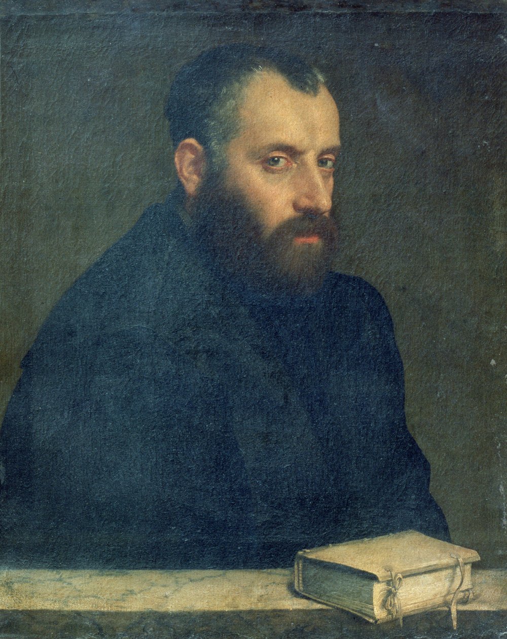Elinde kitap olan bir adamın portresi by Giovanni Battista Moroni