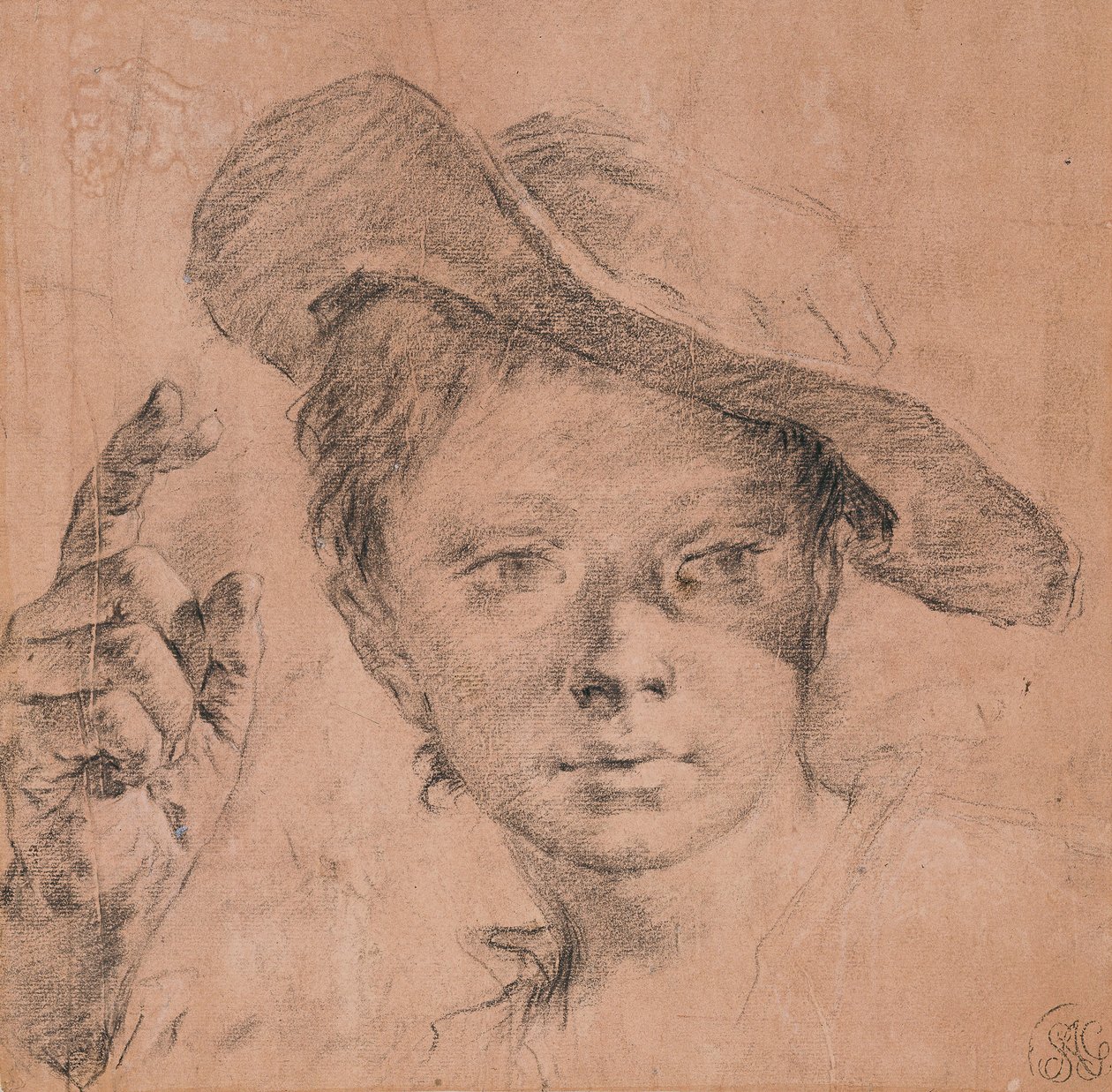 Sağ Eliyle İşaret Eden Bir Çocuğun Portresi, c. 1740-1745 by Giovanni Battista Piazzetta