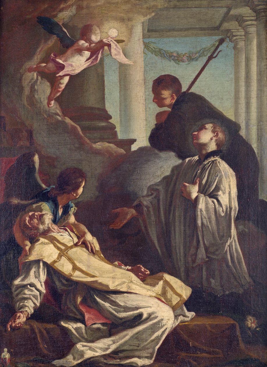 The Death of St Andrew Avellino  by Giovanni Battista Piazzetta