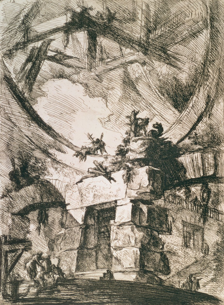 Hayali Bir Hapishane: Buluş Hapishaneleri serisinden levha IX, c.1745 by Giovanni Battista Piranesi