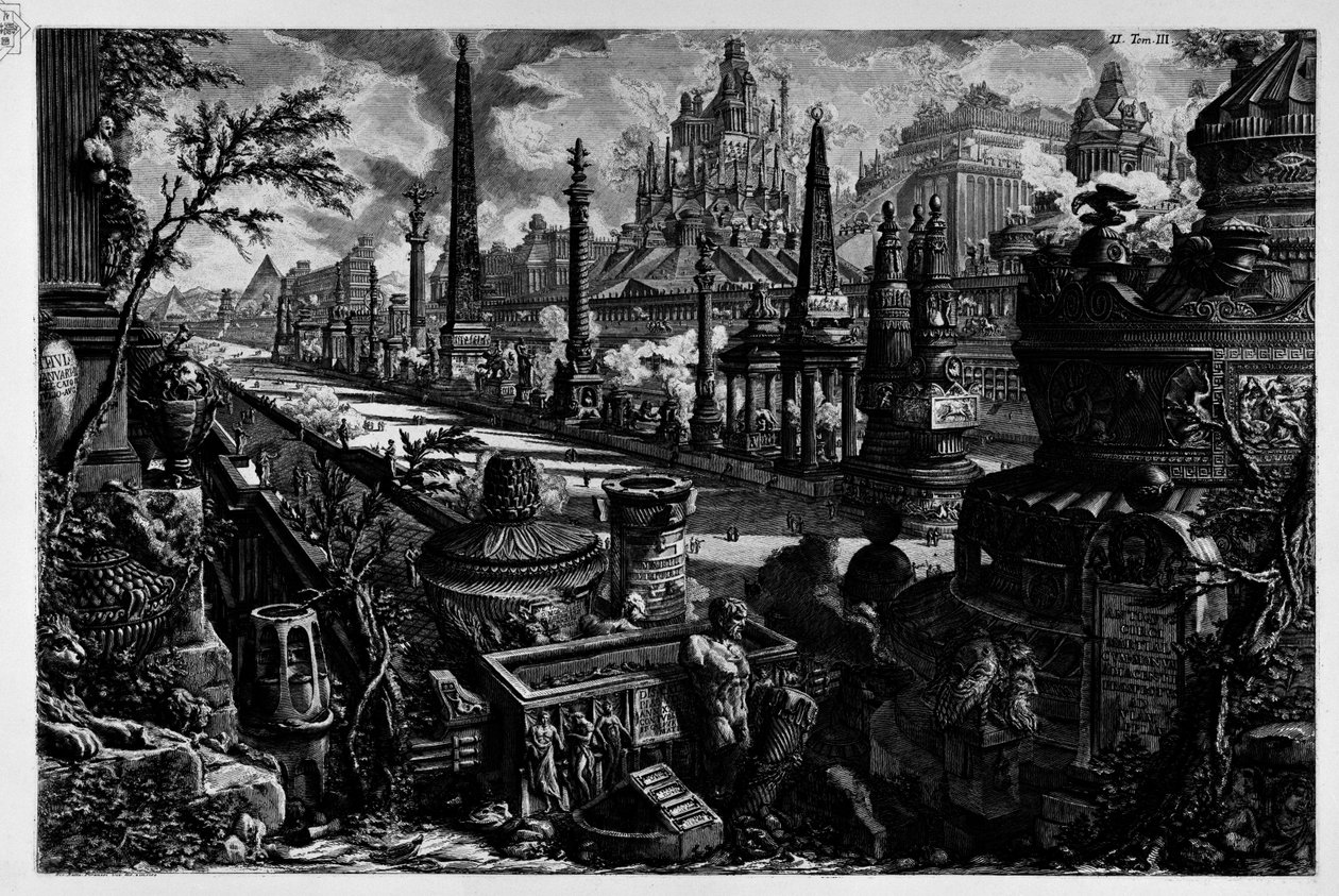 Appian Yolu by Giovanni Battista Piranesi