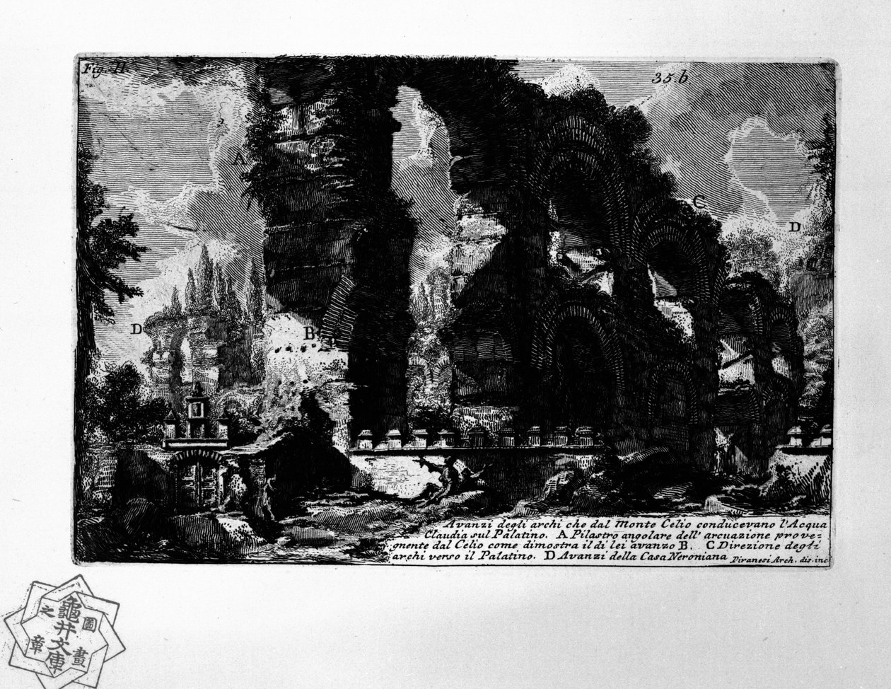 Claudius Su Kemeri by Giovanni Battista Piranesi