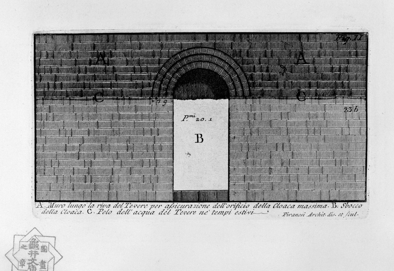 Kanalizasyon Maxima by Giovanni Battista Piranesi