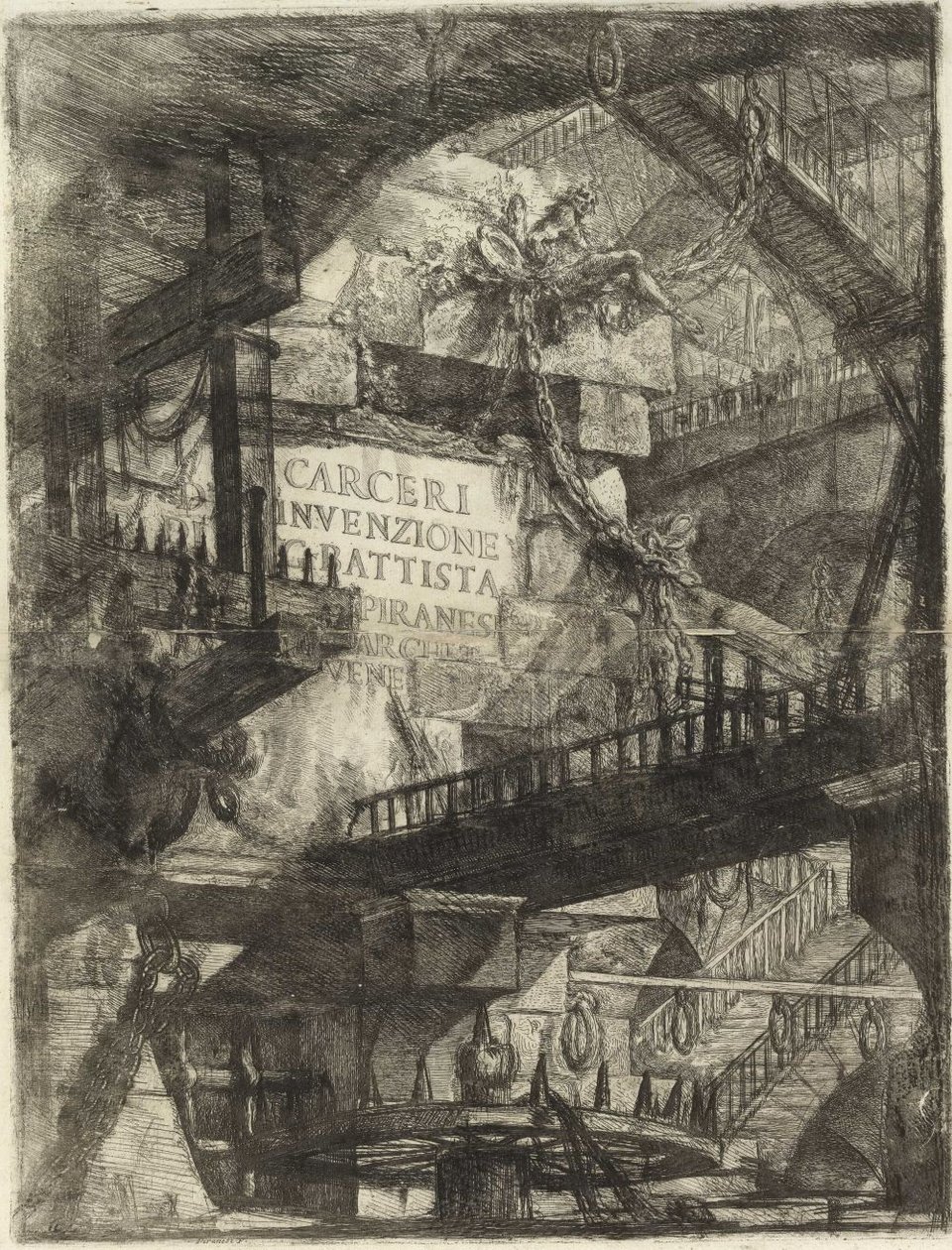 Buluş hapishaneleri [ön cephe] by Giovanni Battista Piranesi