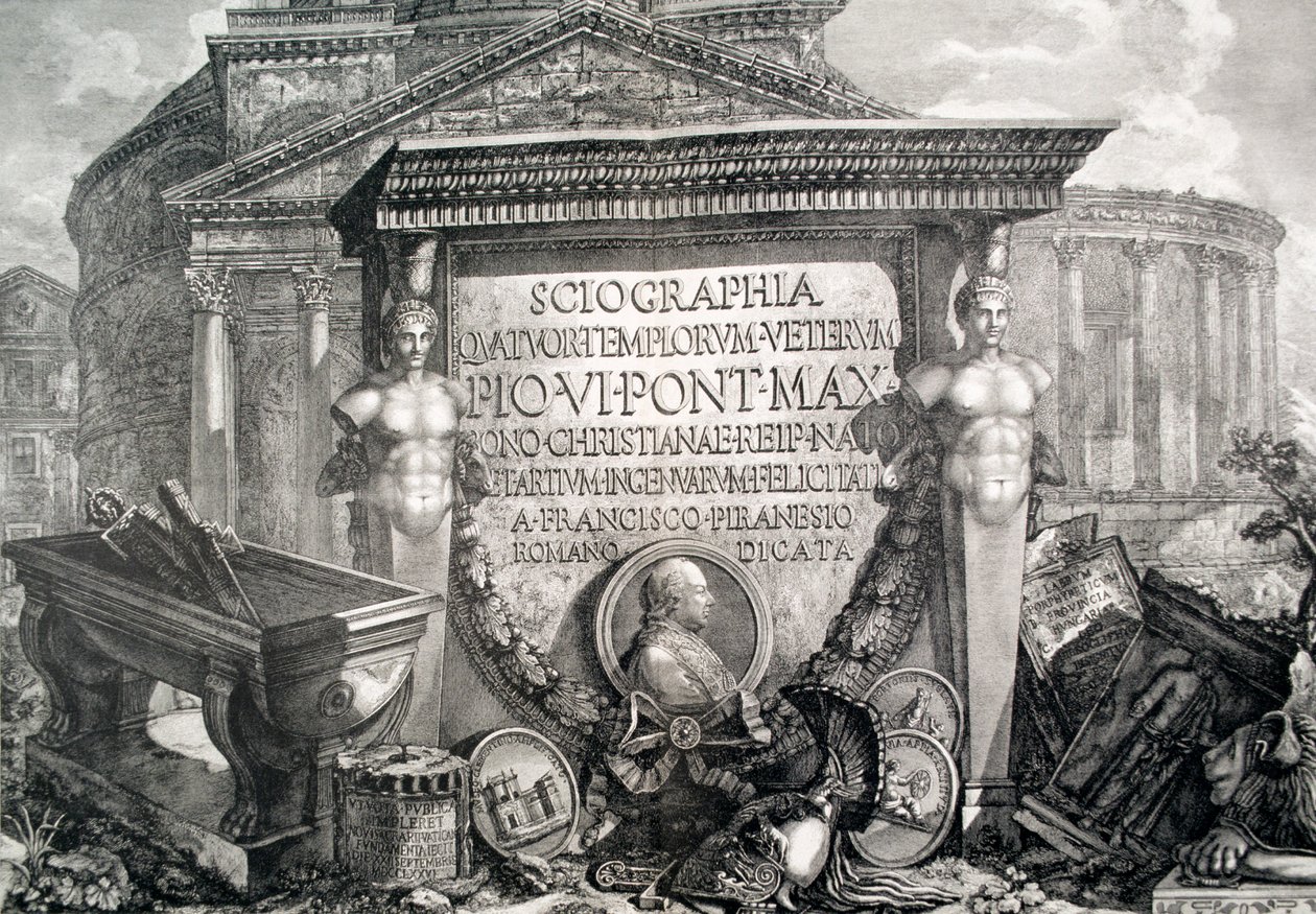 Plaka LXXIII-IV Mimari kalıntılar ve eski eserler Capriccio, 