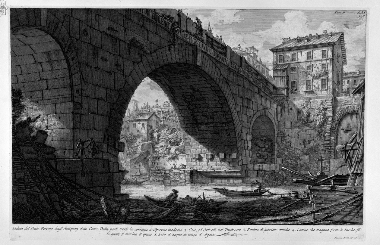 Ferrato Köprüsü by Giovanni Battista Piranesi
