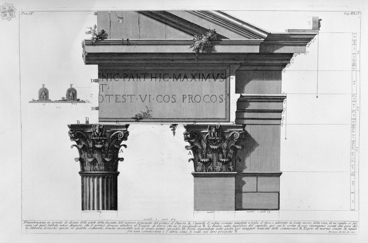 Octavia Portikosu by Giovanni Battista Piranesi