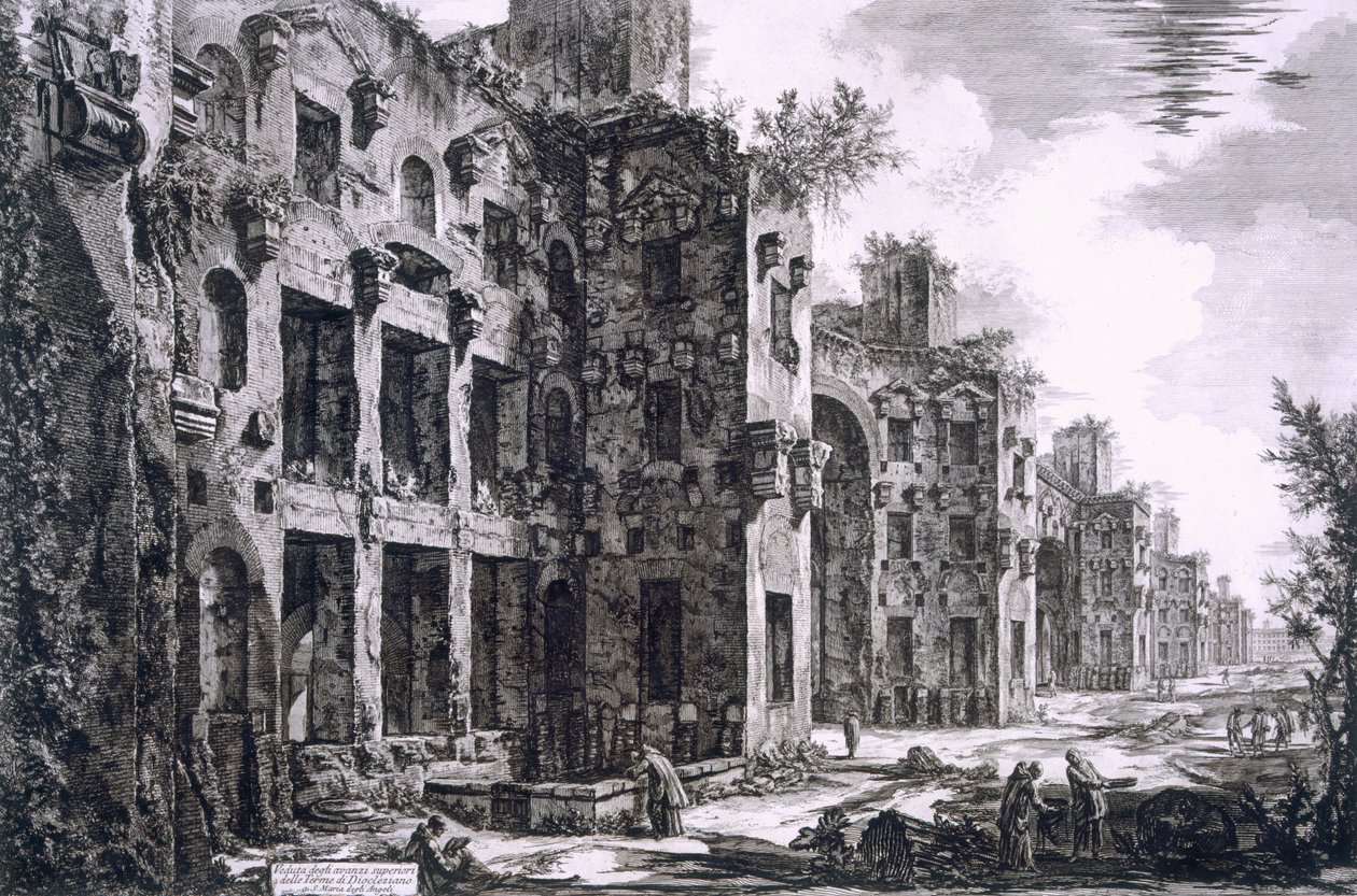 Diocletianus Hamamları, 1743 by Giovanni Battista Piranesi
