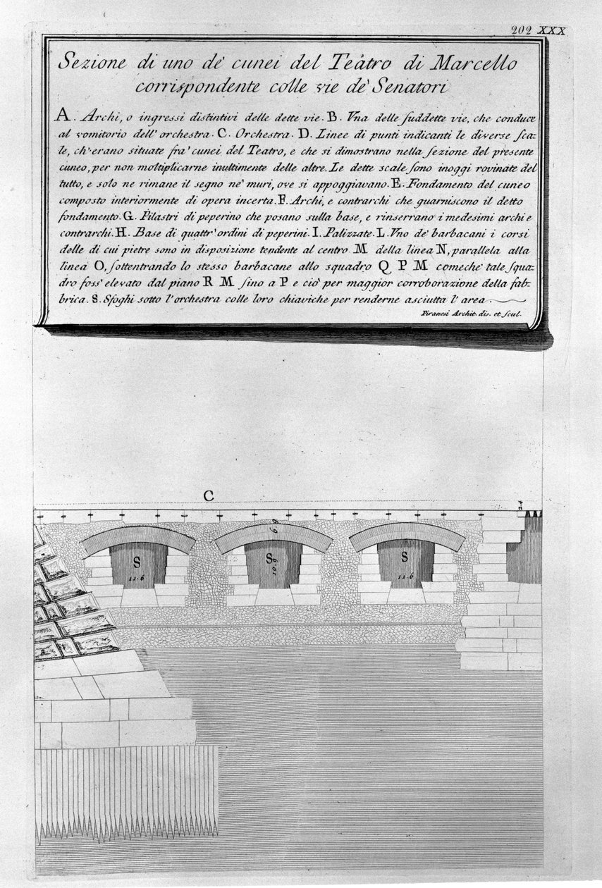 Marcellus Tiyatrosu by Giovanni Battista Piranesi