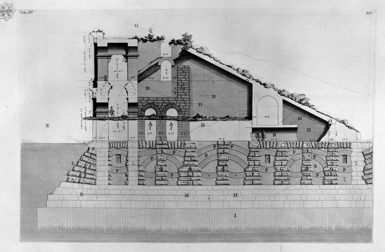 Marcellus Tiyatrosu by Giovanni Battista Piranesi