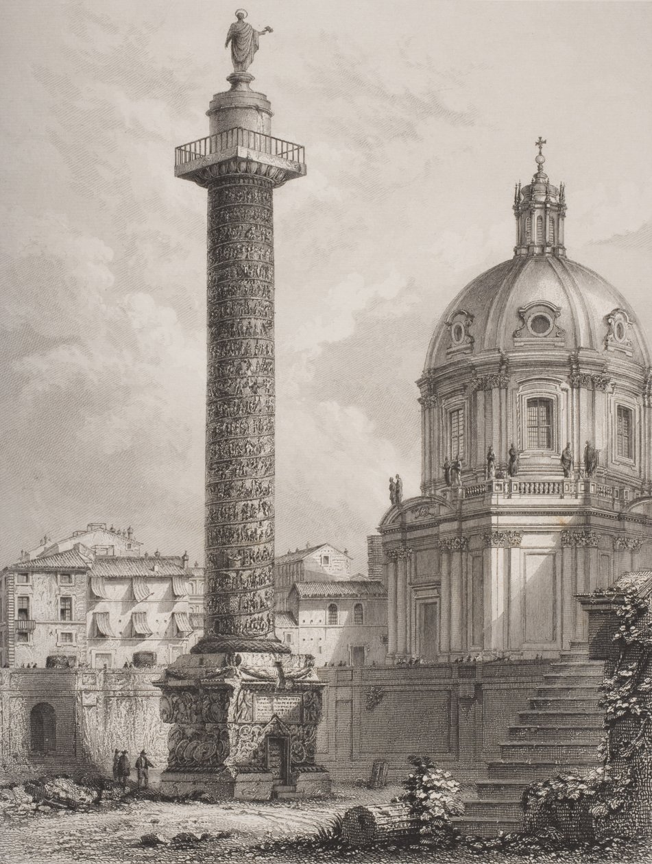 A. Willmore tarafından oyulmuş Trajan Sütunu, Roma by Giovanni Battista Piranesi