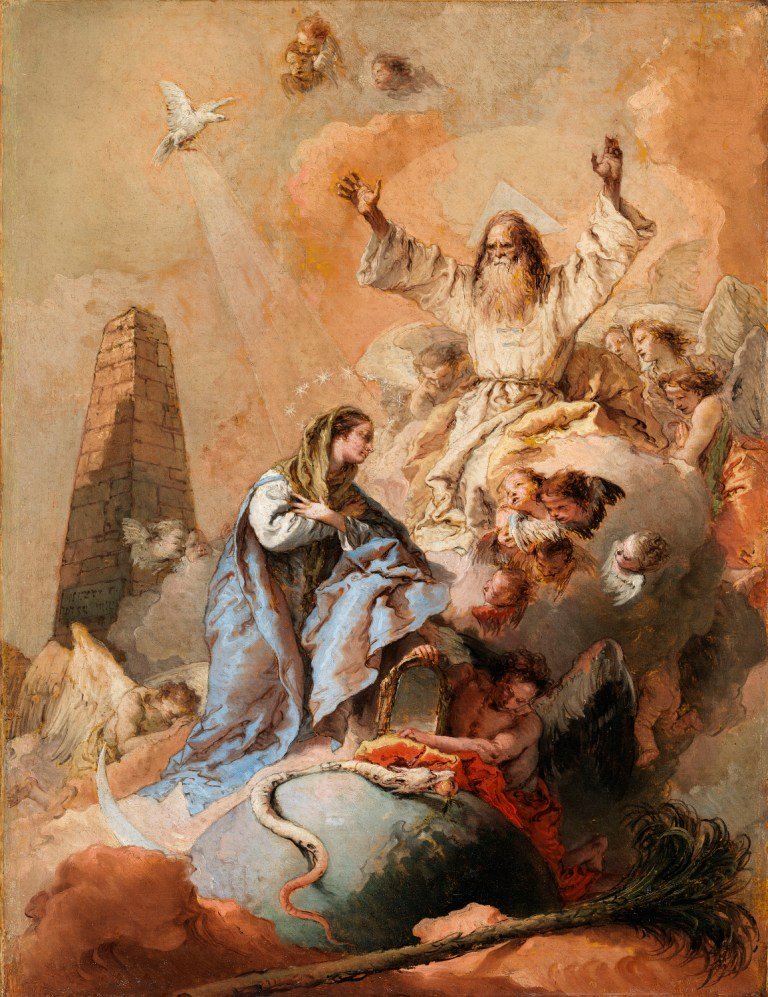 Immaculate Conception Alegori by Giovanni Battista Tiepolo